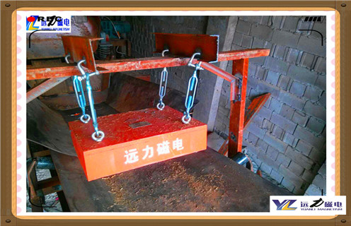 皮帶永磁除鐵器，廣東皮帶永磁除鐵器參數(shù)_內(nèi)部磁塊安裝方法_廣東皮帶永磁除鐵器型號價格