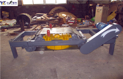 電磁自卸式除鐵器，河南電磁自卸式除鐵器吸8公斤_河南電磁自卸式除鐵器吸8公斤廠家配件_型號及工作視頻