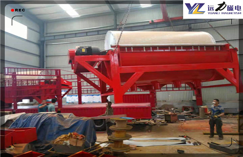 永磁敗事式磁選機， 陜西永磁筒式磁選機_遠力陜西永磁筒式磁選機使用注意事項磁場分布圖