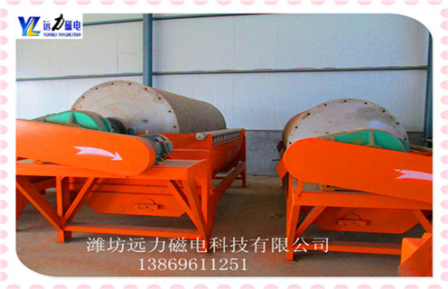 永磁筒式磁選機，濟南永磁筒式磁選機_遠(yuǎn)力濟南永磁筒式磁選機批發(fā)生產(chǎn)廠家的結(jié)構(gòu)磁場分布圖